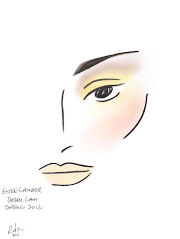 face_chart_derek_lam_spring_2012 face_chart_derek_lam_spring_2012